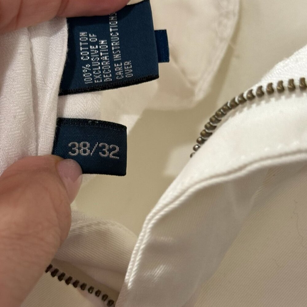 Polo Ralph Lauren Mens Classic Fit Cotton Chino Pants Size 32 White - Picture 7 of 7